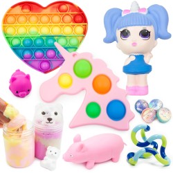 Fidget toys super zestaw slime squishy popit