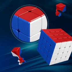 Kostka logiczna MoYu 4x4x4 magnetyczna stickerless z podstawką