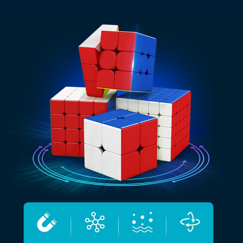 Kostka logiczna MoYu 4x4x4 magnetyczna stickerless z podstawką