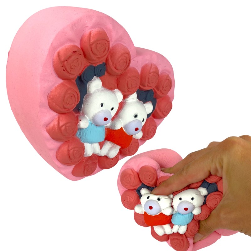 Squishy serce gniotek pianka misie