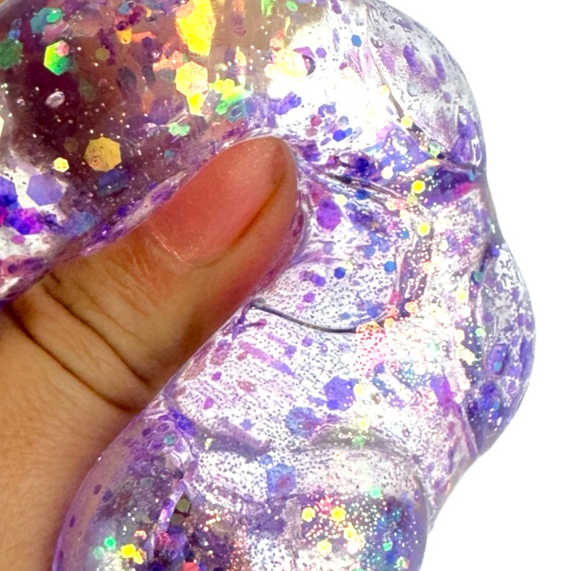 Gniotek Sensoryczny GEL KOTEK Kocia Łapka brokatowy