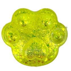 Gniotek Sensoryczny GEL KOTEK Kocia Łapka brokatowy