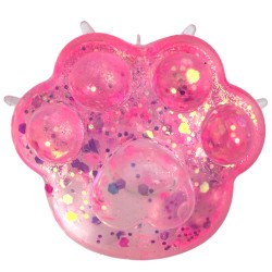 Gniotek Sensoryczny GEL KOTEK Kocia Łapka brokatowy