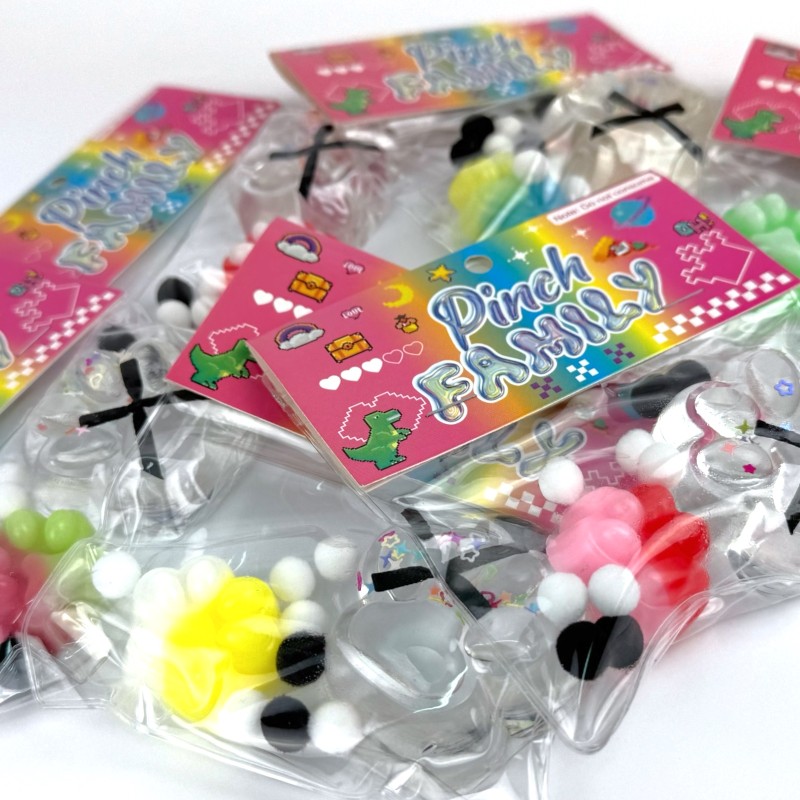 Kocia łapka podwójna Tab squishy Zestaw