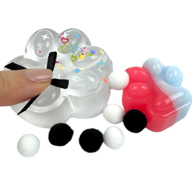 Kocia łapka podwójna Tab squishy Zestaw