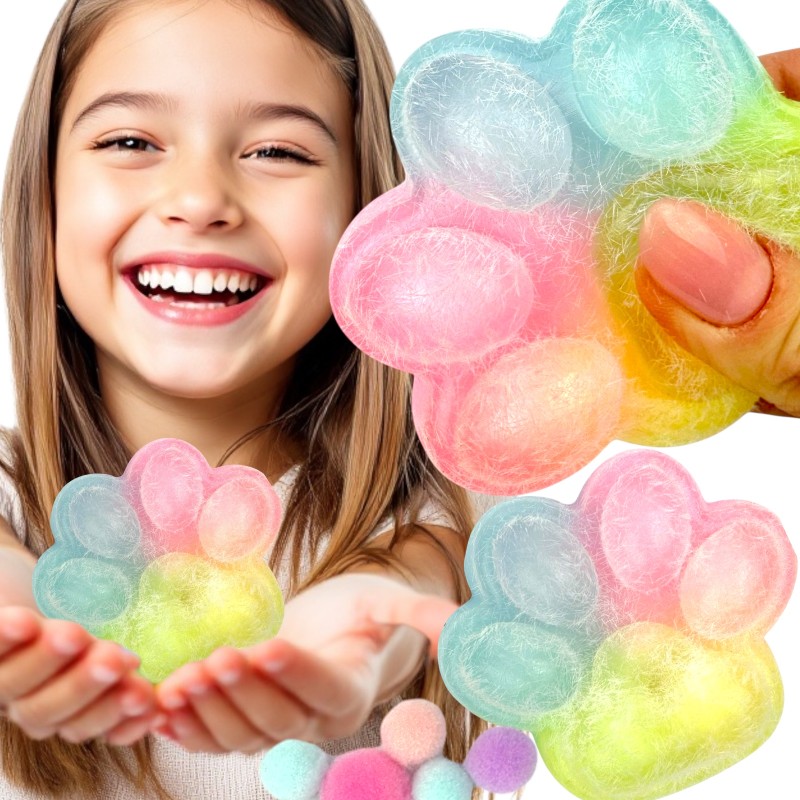 Kocia Łapka Ombre Cukierkowa Candy Puder