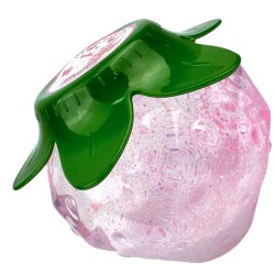 Glitterowy slime w truskawkowym słoiczku Duża Truskawka