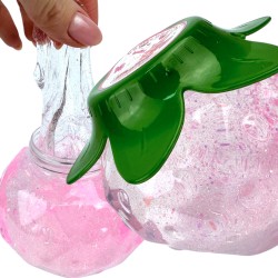 Glitterowy slime w truskawkowym słoiczku Duża Truskawka