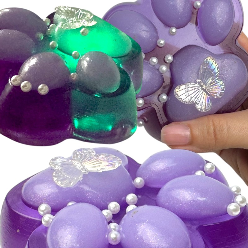 Kocia Łapka LED Jumbo z Motylkiem 12cm