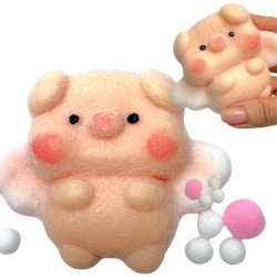 Gniotek Świnka Prosiaczek Sensoryczny Aniołek z włoskami