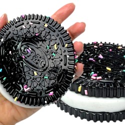 Gniotek antystresowy Oreo Jumbo 10 cm z kolorową posypką