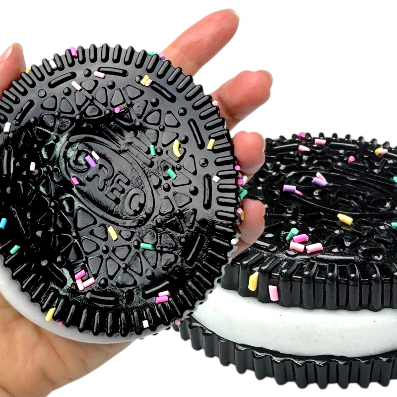 Gniotek antystresowy Oreo Jumbo 10 cm z kolorową posypką