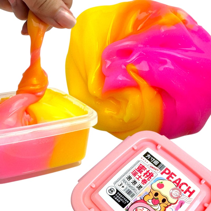 Slime Masa Plastyczna Sensoryczna Brzoskwiniowa