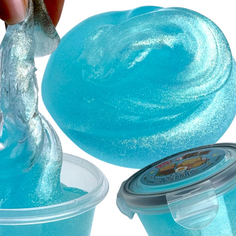 Niebieski Brokatowy Slime Masa Plastyczna