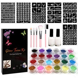 copy of Zestaw do robienia tatuaży Tatuaże brokatowe BROKATY Tattoo Glitter Kit