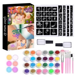 copy of Zestaw do robienia tatuaży Tatuaże brokatowe BROKATY Tattoo Glitter Kit
