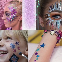 copy of Zestaw do robienia tatuaży Tatuaże brokatowe BROKATY Tattoo Glitter Kit