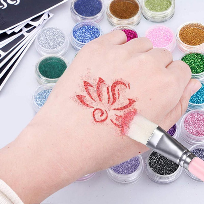 copy of Zestaw do robienia tatuaży Tatuaże brokatowe BROKATY Tattoo Glitter Kit