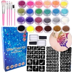 copy of Zestaw do robienia tatuaży Tatuaże brokatowe BROKATY Tattoo Glitter Kit