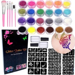 copy of Zestaw do robienia tatuaży Tatuaże brokatowe BROKATY Tattoo Glitter Kit