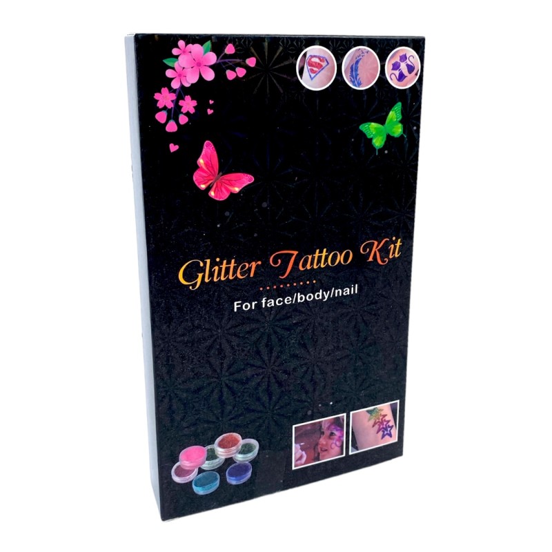 copy of Zestaw do robienia tatuaży Tatuaże brokatowe BROKATY Tattoo Glitter Kit