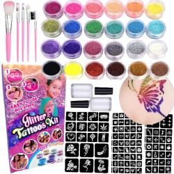 copy of Zestaw do robienia tatuaży Tatuaże brokatowe BROKATY Tattoo Glitter Kit