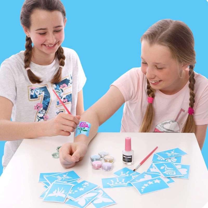 copy of Zestaw do robienia tatuaży Tatuaże brokatowe BROKATY Tattoo Glitter Kit