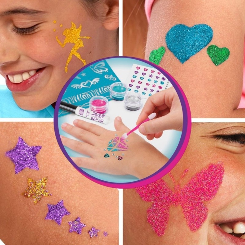 copy of Zestaw do robienia tatuaży Tatuaże brokatowe BROKATY Tattoo Glitter Kit