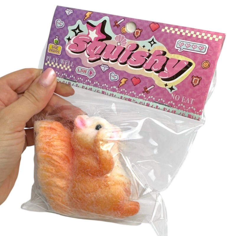 Gniotek Wiewiórka Antystresowa 7x7x5