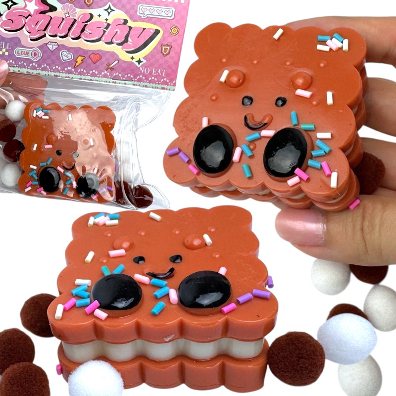 Gniotek Taba Ciasteczko Happy Herbatnik Kawaii Miś