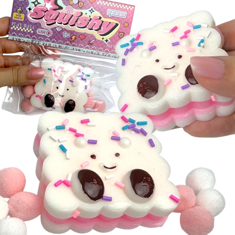 Gniotek Taba Ciasteczko Happy Herbatnik Kawaii Miś