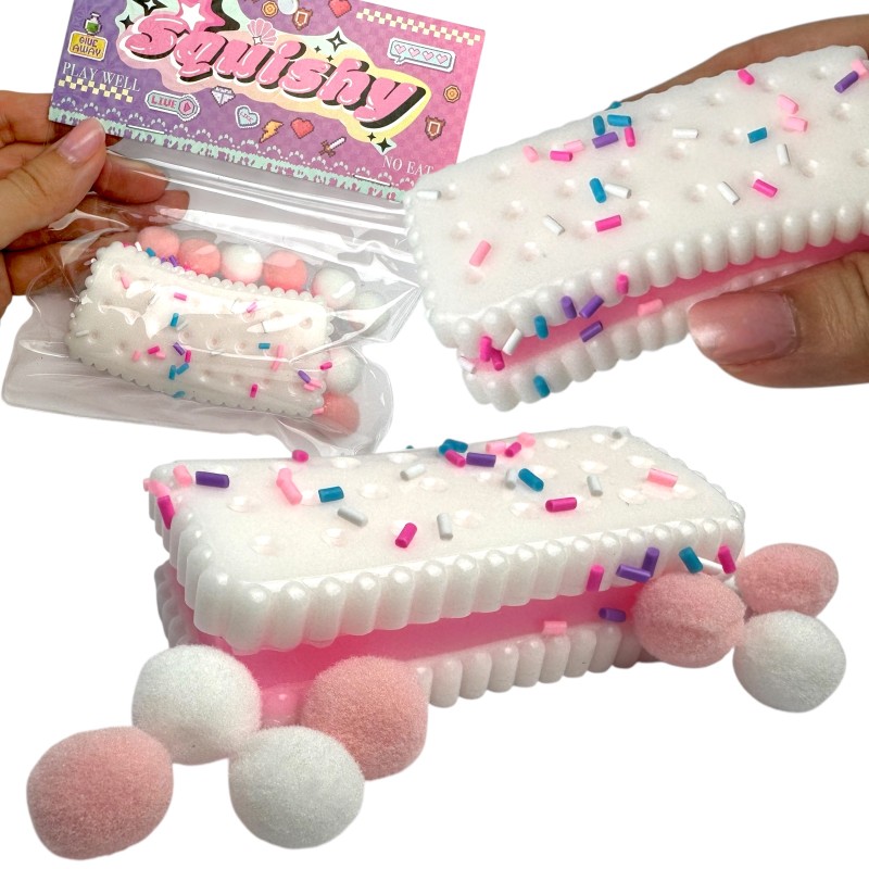 Gniotek Taba Squishy Ciasteczko Herbatnik z Posypką