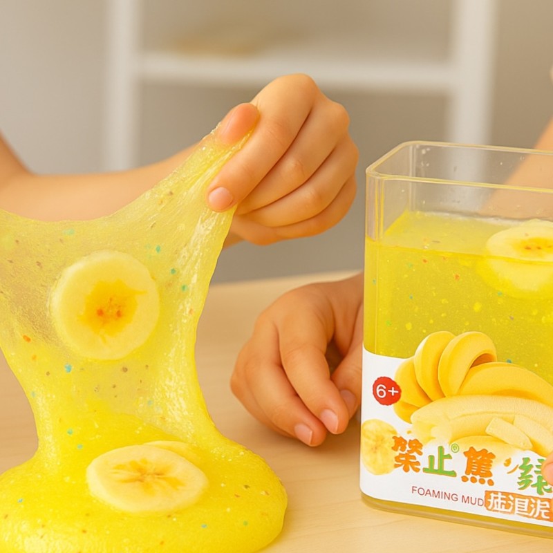 Masa Plastyczna Slime Bananowa 8x6cm