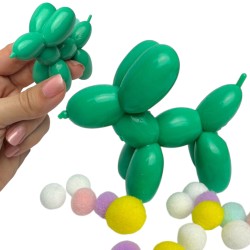 Gniotek Taba piesek balonik z pomponikami 7x6cm