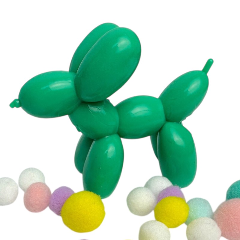 Gniotek Taba piesek balonik z pomponikami 7x6cm