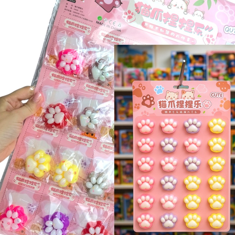 Zestaw gniotków Kocia Łapka 24 sztuki DISPLAY