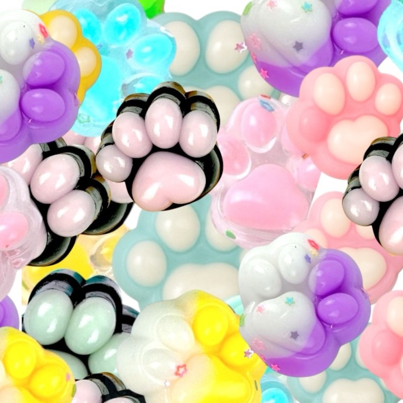 Zestaw 20 Gniotków Kocia Łapka z Saszetką