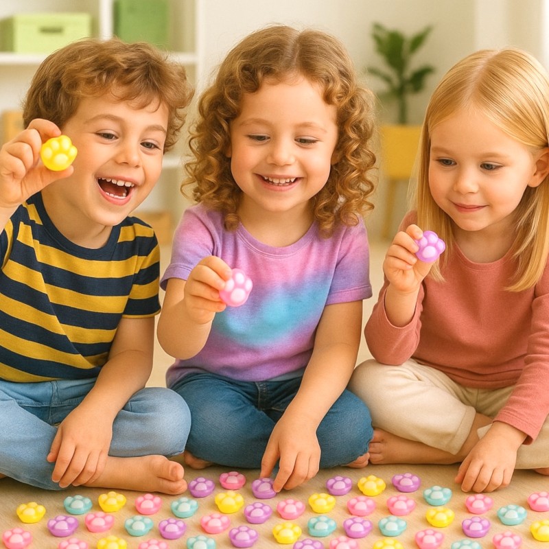 Zestaw 20 Gniotków Kocia Łapka z Saszetką