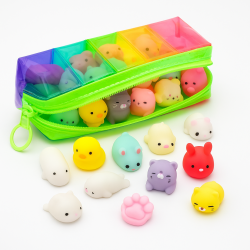 ZESTAW MOCHI 20szt. GNIOTKI SENSORYCZNE Przyjaciele + SASZETKA