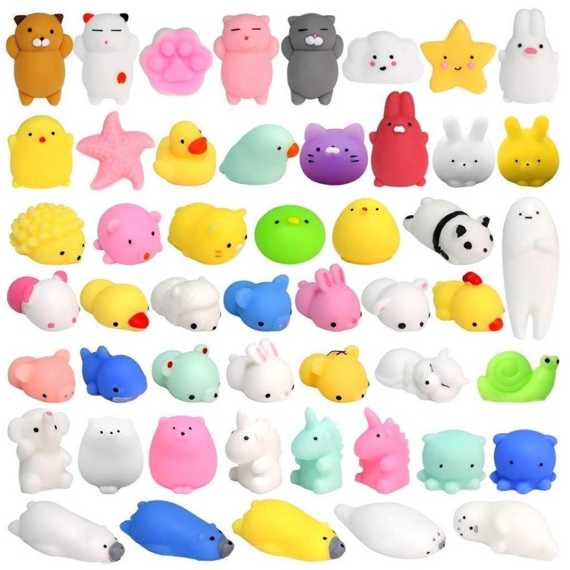 ZESTAW MOCHI 20szt. GNIOTKI SENSORYCZNE Przyjaciele + SASZETKA