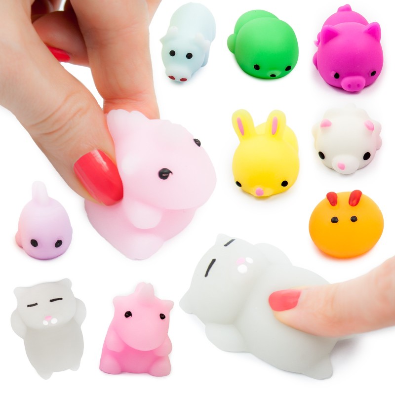 ZESTAW MOCHI 20szt. GNIOTKI SENSORYCZNE Przyjaciele + SASZETKA