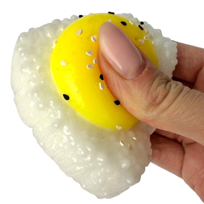 Gniotek Jajko z Widelcem 7x7 cm