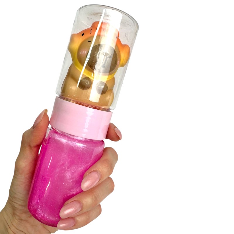 Slime z gniotkiem kapibara 1 sztuka różowy