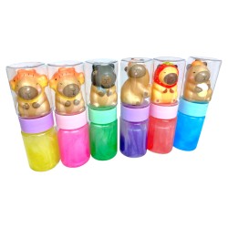 Slime z gniotkiem kapibara 1 sztuka różowy