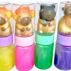 Slime z gniotkiem kapibara 1 sztuka różowy