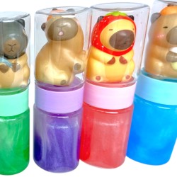 Slime z gniotkiem kapibara 1 sztuka różowy