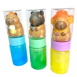 Slime z gniotkiem kapibara 1 sztuka różowy