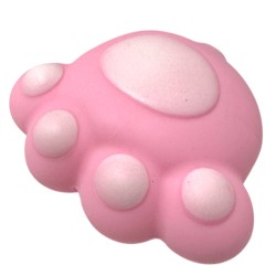 Gniotek Kocia Łapka różowa biała pianka Squishy