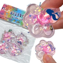 Gniotek Łapka Brokatowa Zestaw 4 Sztuki