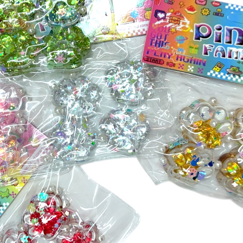 Gniotek Łapka Brokatowa Zestaw 4 Sztuki